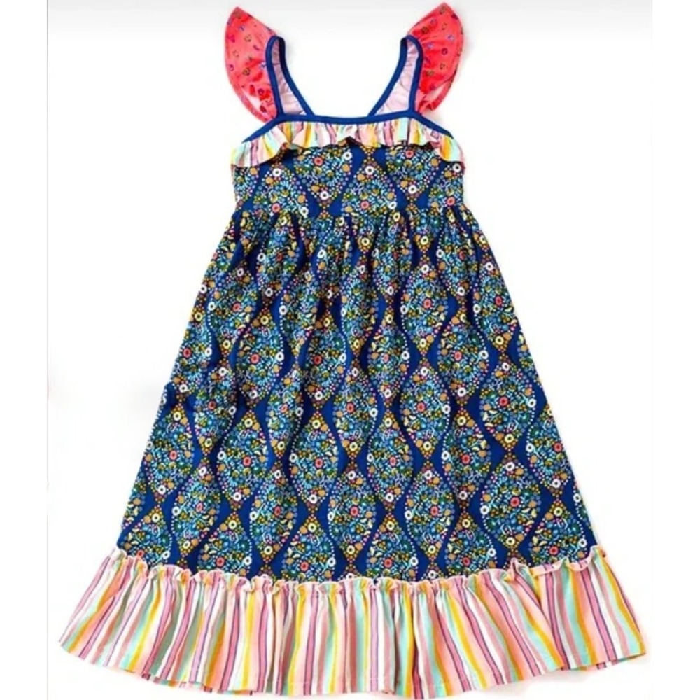 MATILDA JANE Wish You Were Here GOTTA JET MAXI DRESS Tiered Ruffle Straps WMNS 8
